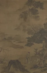 梅の花を探しながらツィターを運ぶ